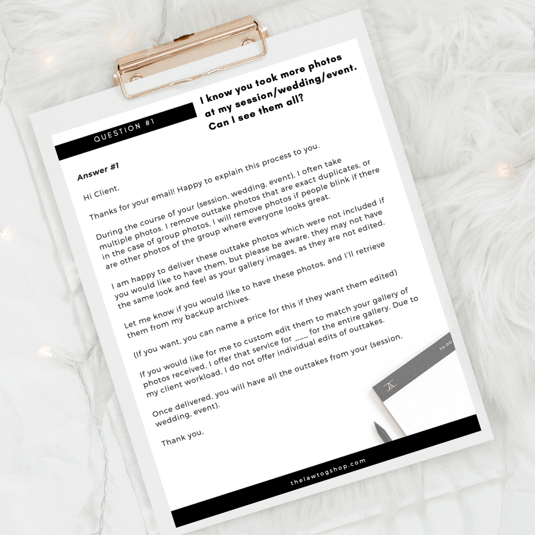 Client Issue Email Templates