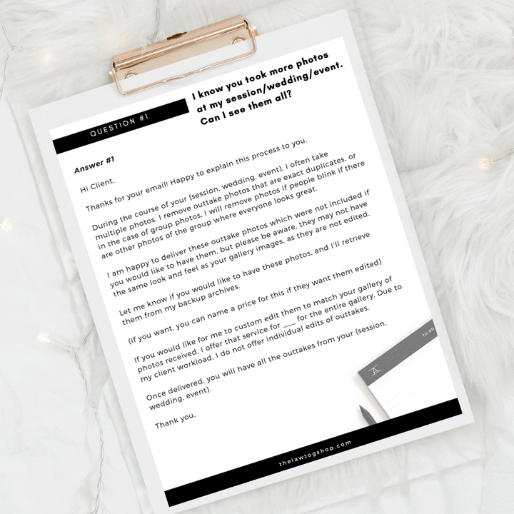 Client Issue Email Templates