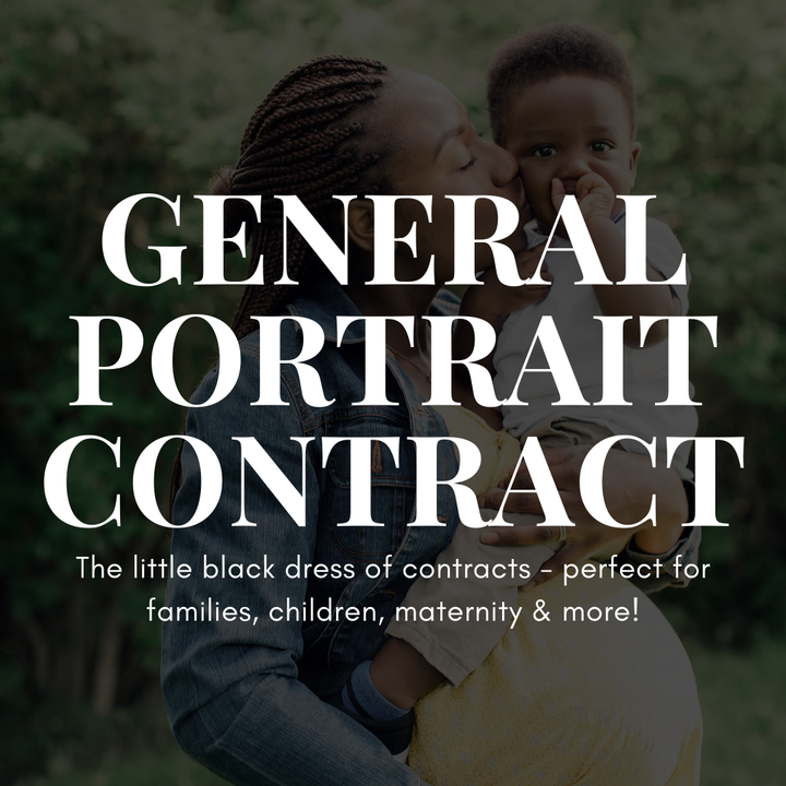 General Portrait Photography Contract