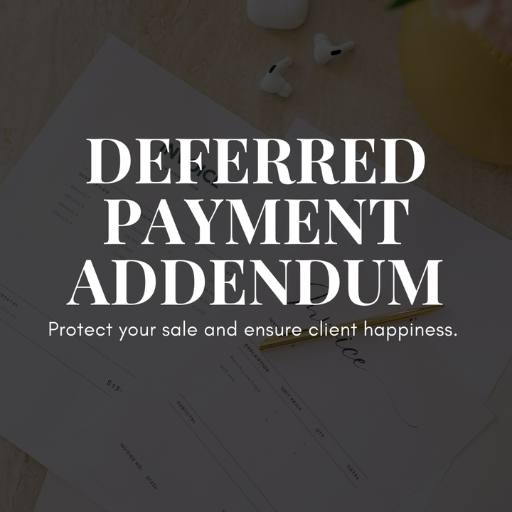 Deferred Payment Addendum